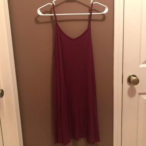Maroon spaghetti strap dress